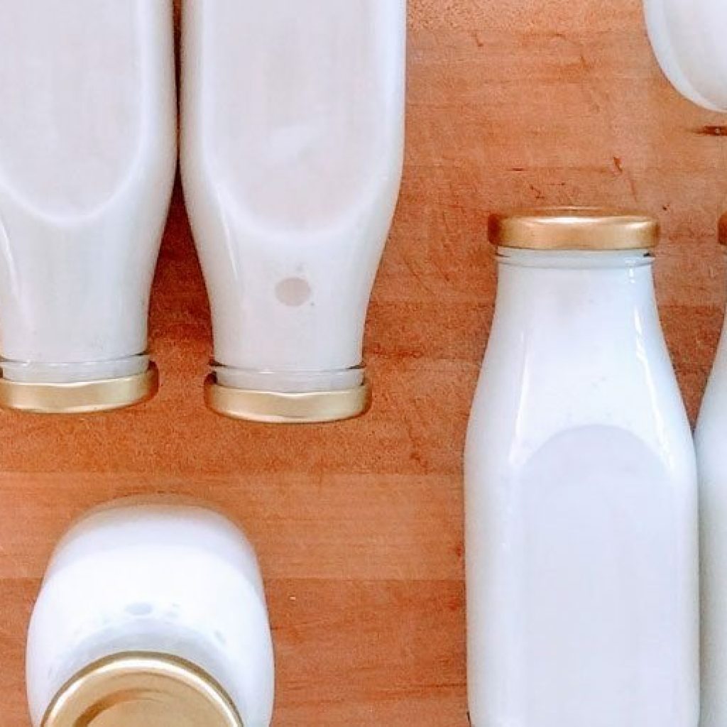 coconut milk bottles