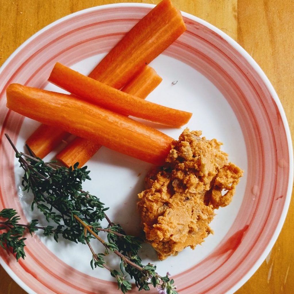 Carrots with Roast Kumara Dip | Fearless Nutrition